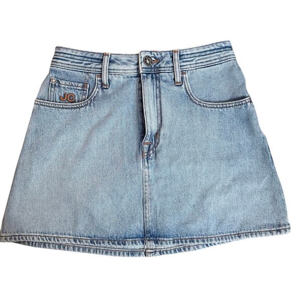 Jacob Cohen Dresses & Skirts - Jacob Cohen Luxury Denim Mini Skirt Made in Italy Light Wash Size 38 $385 MSRP